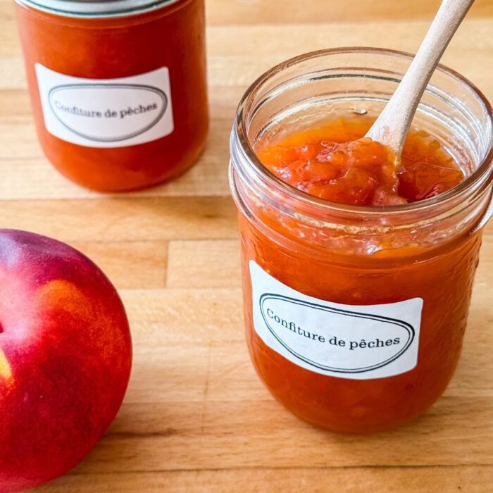 Confiture pêches amandes