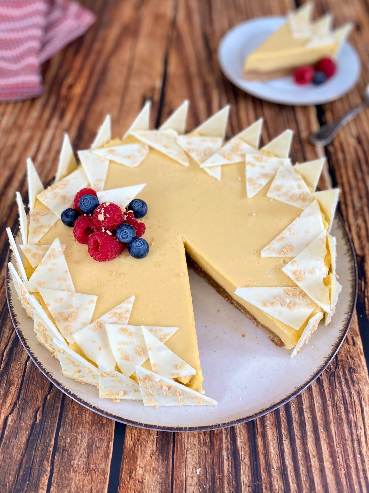 Entremet érable sur biscuit noix de pécan
