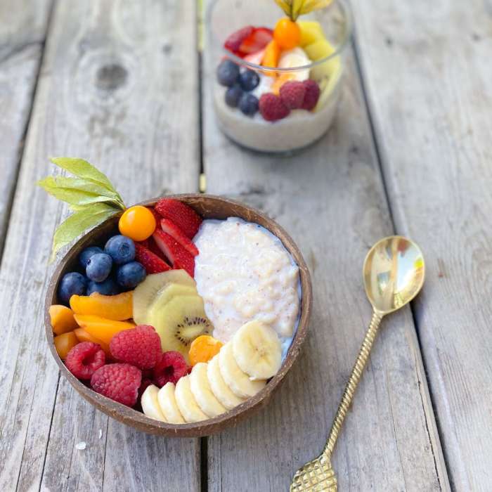 Poke p'tit dej coco-fruits