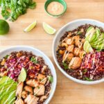 Bol quinoa saumon sucré salé