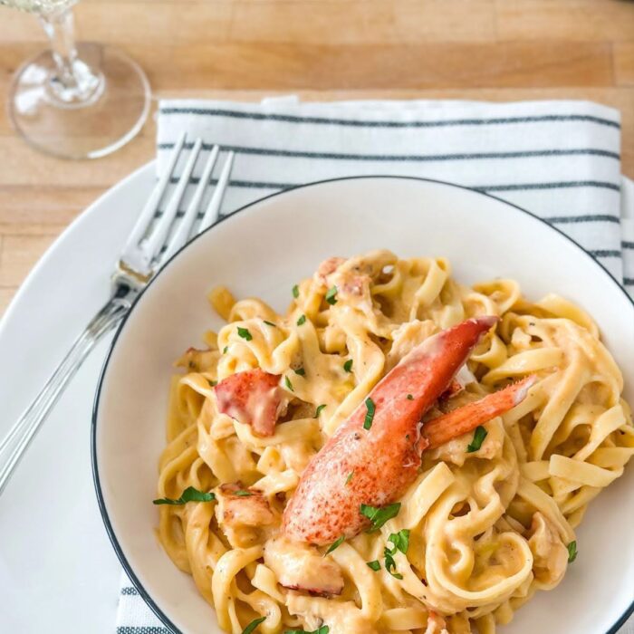 Tagliatelle sauce homard express
