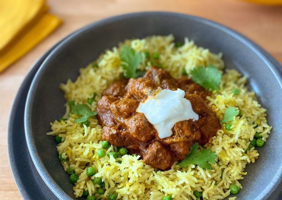 Tout-en-un mijoté de bœuf et riz à l’indienne