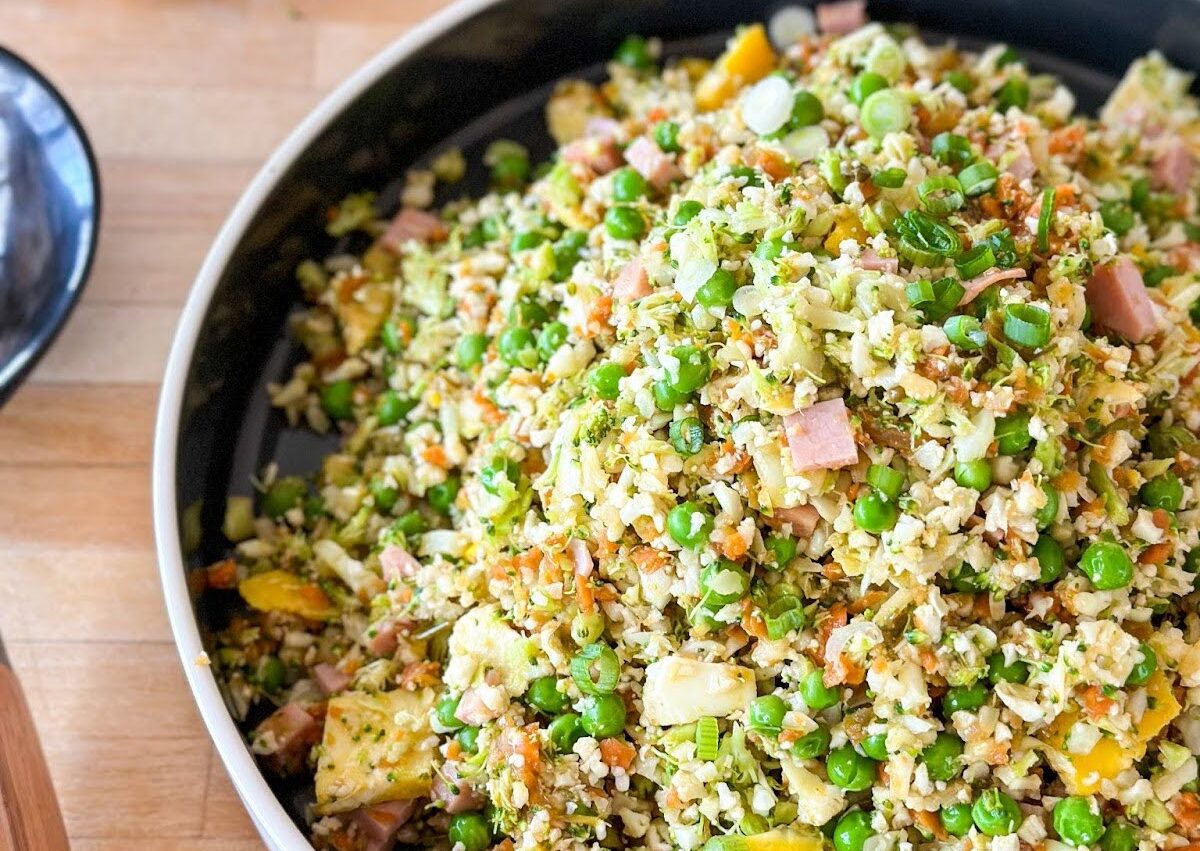 Riz de chou-fleur et brocoli à la Cantonaise