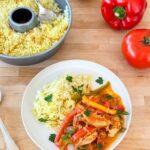 Tout-en-Un : Poulet Basquaise et riz safrané