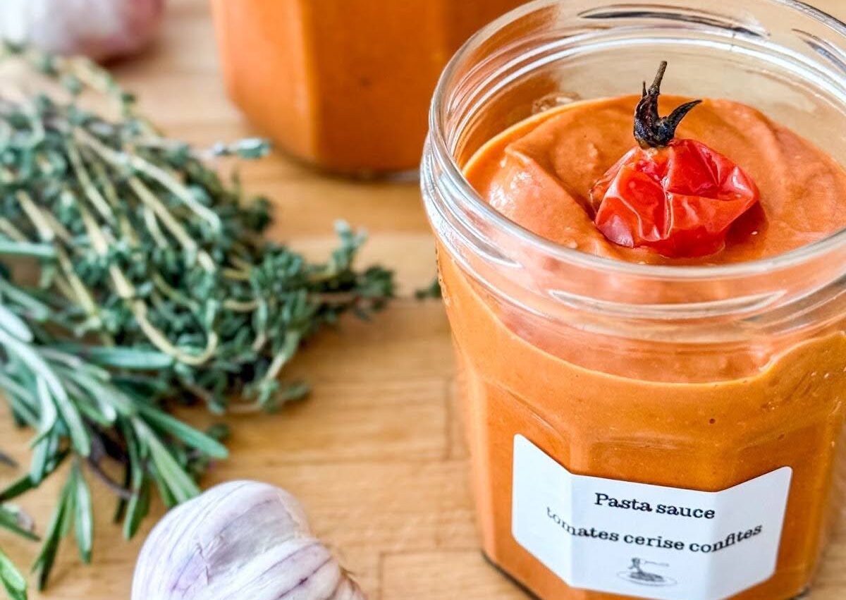 Sauce pour pâtes : tomates cerise confites