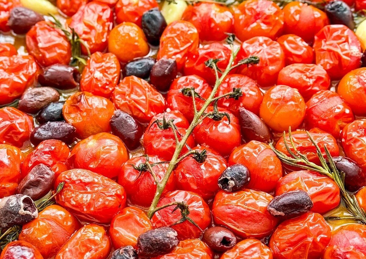 Tomates cerise confites
