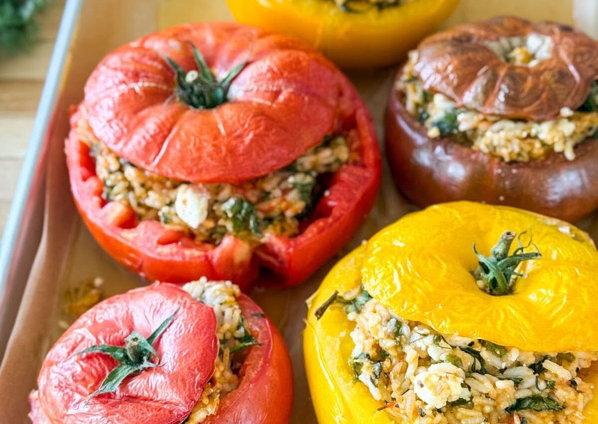 Tomates farcies riz grec