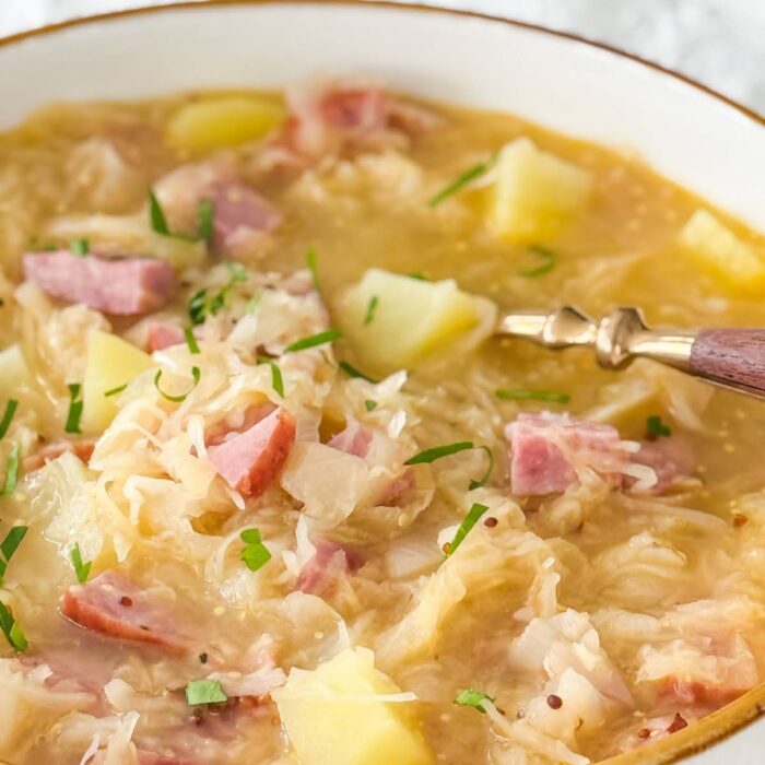 Soupe repas façon choucroute