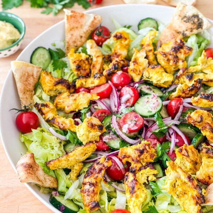 Salade de poulet shawarma