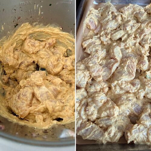 Salade de poulet shawarma