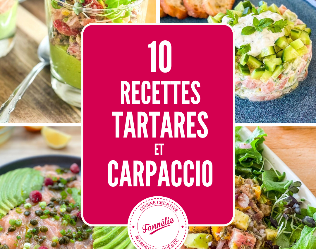 10 recettes tartares et carpaccio