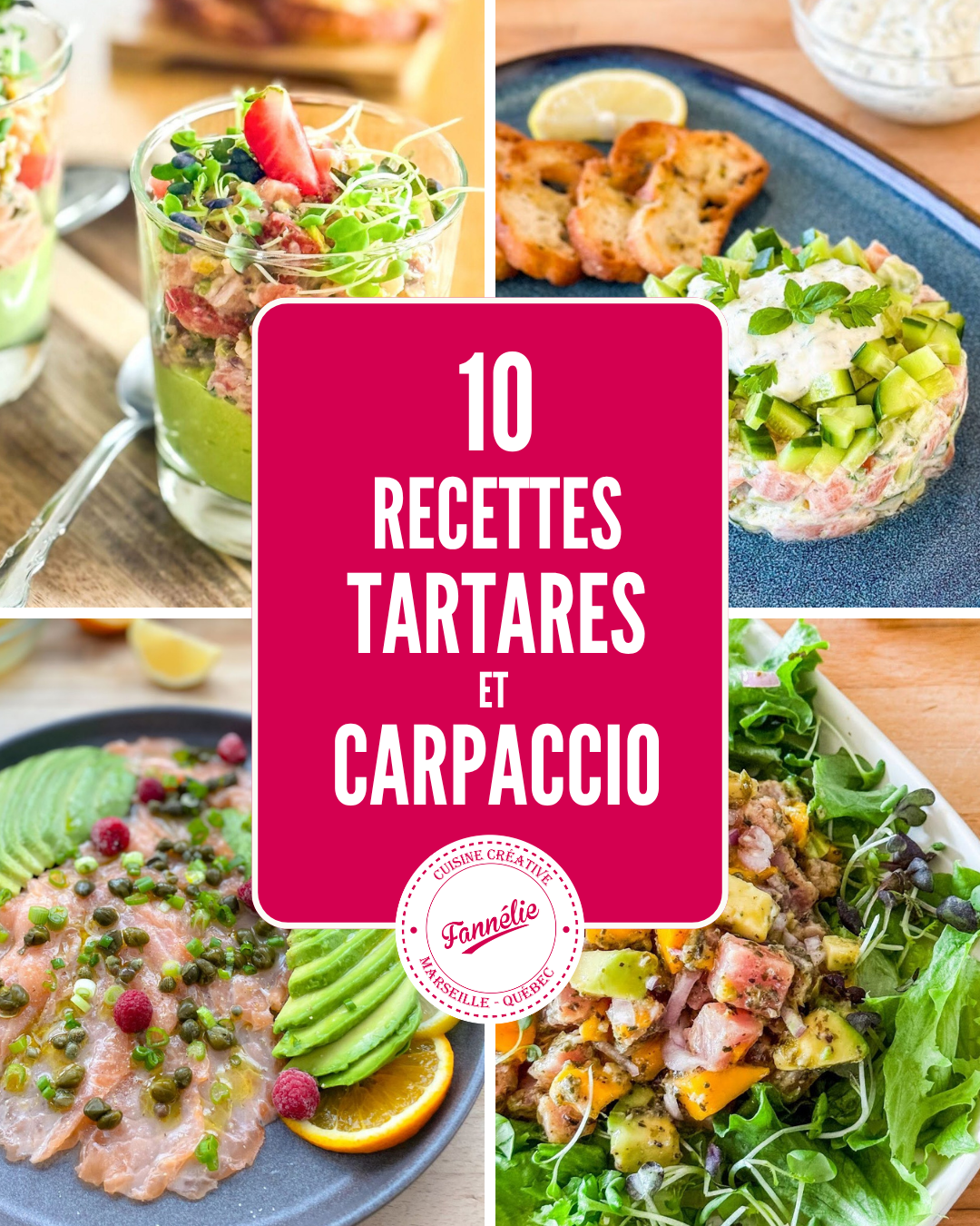 10 recettes TARTARES ET CARPACCIO au Thermomix