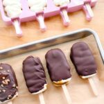 Bâtonnets glacés vanille-caramel-chocolat