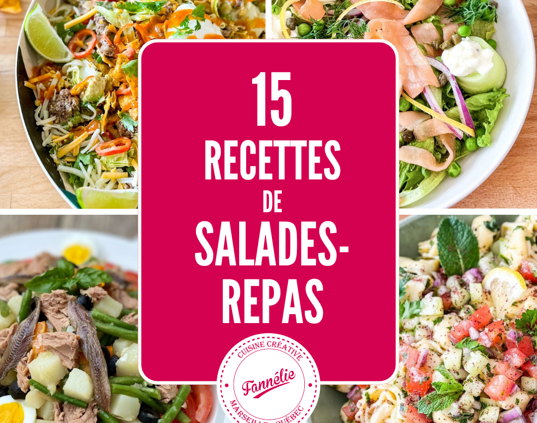 15 recettes de salades-repas